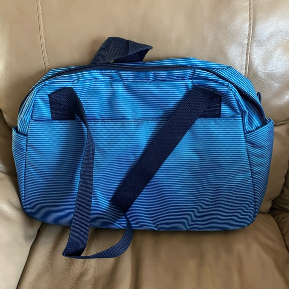 NWT ThirtyOne Thirty One 31 Take the day diaper bag tote skinny stripe blue - Picture 3 of 5